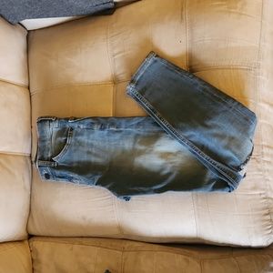 Blue skinny jeans